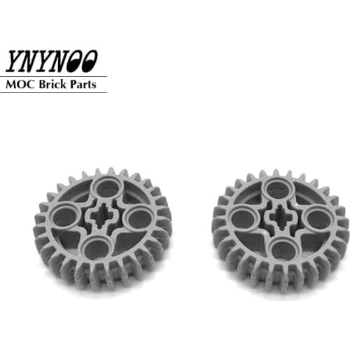 10Pcs/lot High-Tech Gear 28 Tooth Double Bevel MOC Building Blocks Bricks DIY Toys Parts fit for Element 6259270 Technical Gears