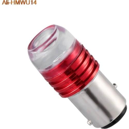 2 X Red Car Tail Light brake/auto Turn Signal Light Bulb 1157 BAY15D P21/5W Strobe LED Projector