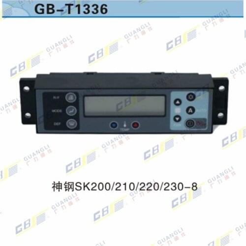 Excavator Accessories KOBELCO sk200-8/210-8/350-8/260/60 Air Conditioning Control Panel/controller parts warranty 3 months