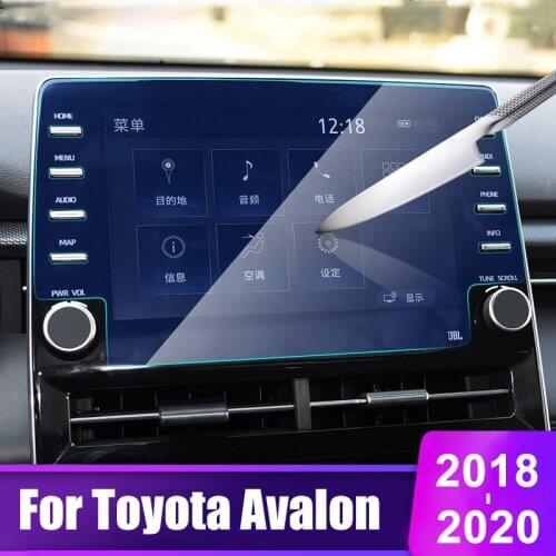 Car Tempered Glass Screen Protector Film For Toyota Avalon 2018 2019 2020 Car Navigation Screen Protective Display Film Sticker