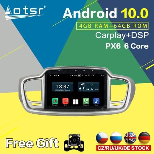 Car GPS Navigation For Kia Sorento 3 2014 - 2017 Car Radio Multimedia Player Android 10 DVD Player Screen Stereo Unit Carplay