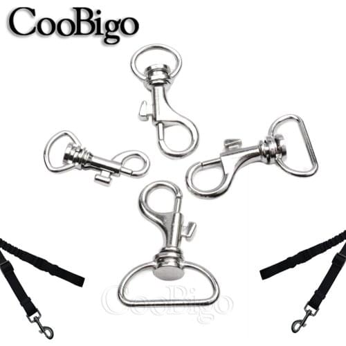 10Pcs Metal Snap Lobster Clasp Hook Silver Swivel Trigger Clip For DIY Jewelry Webbing Pet Collar Bag Strap Keychain Accessories