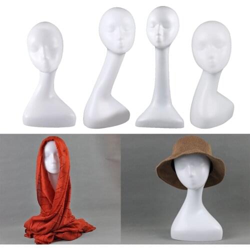ABS Electroplated Wig Head Mannequin Manikin Head Model Wig Jewelry Hat Display Wig Holder Stand Hair Accessories Tools