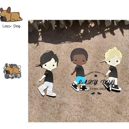 Boy Metal Cutting Dies Scrapbooking Stencil DIY Decorative Craft Embossing Die Cuts Card Making New Dies For 2019