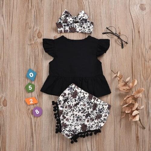 Black Kawaii Cute Baby Suit Girl Clothes Spring and Autumn Baby Suit Romper Baby Kleding Meisje Clothes Baby Set BD50YE