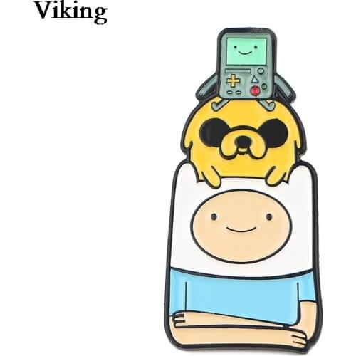 Cartoon Badge Alloy Enamel Pins Adventure Brooches Student Badges Hat Pin Collar Pins Backpack Badge Unisex Jewelry Gift G0848