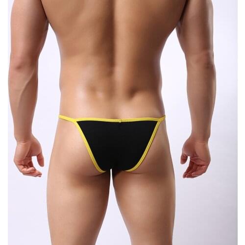 Mens Modal Bikini Underwear Sexy Low Rise Brazilian Back Cut Bulge Briefs