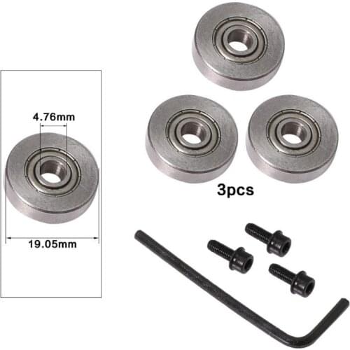 Durable Steel Bearings Accessories Kit Fits for Milling Cutter Heads and Shank Carpentry Tool