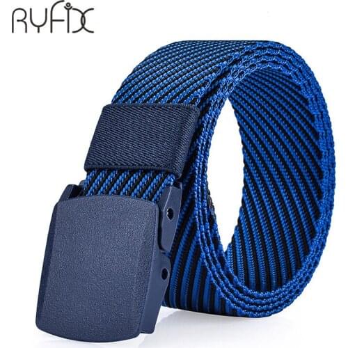 Fashion Newest Luxury Gentleman Belt Mens Belt With Stretch Woven Canvas Jacquard Twill belt for Jeans Automatic buckle NS14