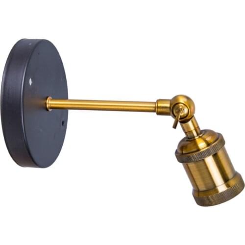 Retro Led Wall Lamp E27 holder cupper led wall light Vintage wall mounted lamps bracket light sconces LED lighting