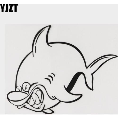 YJZT 15.8CM×12.4CM Marine Organism Decal Vinyl Car Sticker 18A-0051