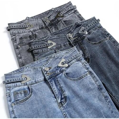 Women2021Summer new High-Waisted Skinny Jeans Female Slim Slimming Ankle Pant All-Match Net Celebrity Small Feet Pencil Pant A89