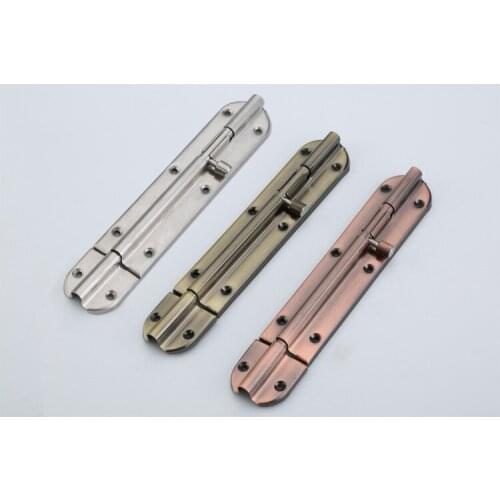 1Pc 4/6 Inch Long Red Bronze Zinc Alloy Door Latch Sliding Lock Barrel Bolt Latch Hasp Stapler Gate Safety Lock