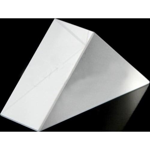 20x20x10mm Optical Glass Triangular Lsosceles Right Angle K9 Prism Lens Light Spectrum Physics Optics