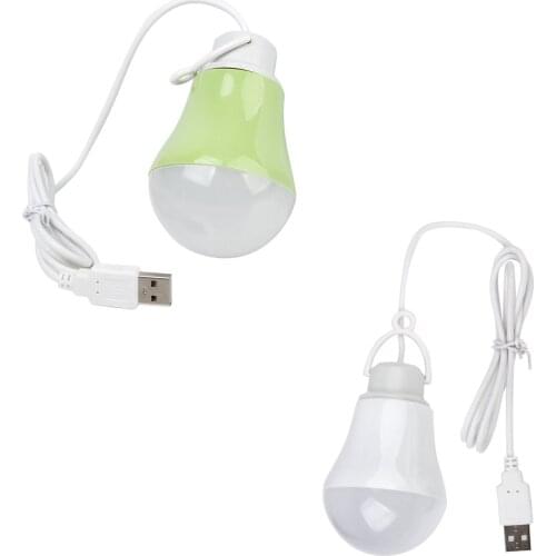 DC5V 5W LED Bulb USB lamp Portable White light for Outdoor Laptop