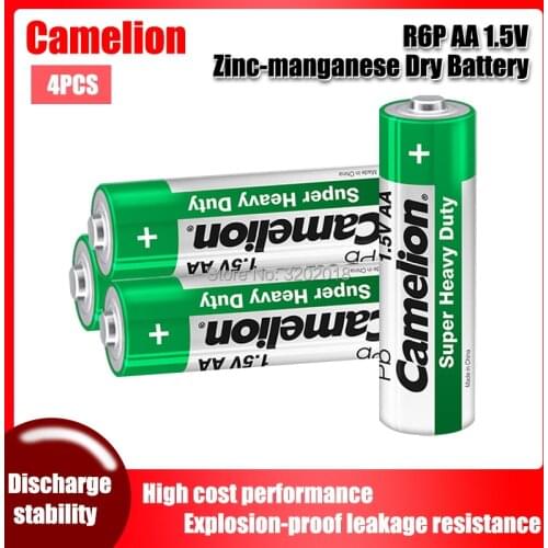 8PCS Camelion 1.5V AA Zinc-manganese Dry Battery R6P For Electric toothbrush Toy Flashlight Mouse clock Dry Primary Battery