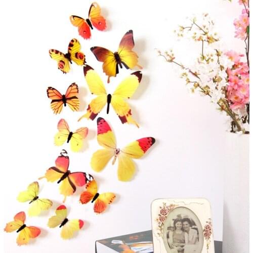 Наклейки бабочки на стену ACRDDK China At AliExpress