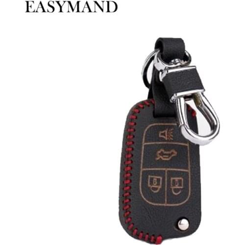 Car Styling Genuine leather Remote Key Cover Case For Chevrolet Cruze Trax Lova Malibu/For Buick Opel Mokka,Auto Accessories