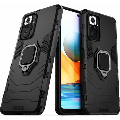 Armor Phone Case For Xiaomi Redmi Note 10 pro max 10s Case Shockproof Kickstand Cover Shell For On Redmi Note10 Coque Funda Capa