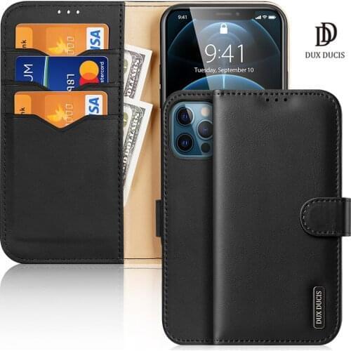 For iPhone 13 Pro Max 12 Pro Max 12 Mini 11 11 Pro Max SE 2020 Case DUX DUCIS Hivo Series Flip Cover Luxury Leather Wallet Case
