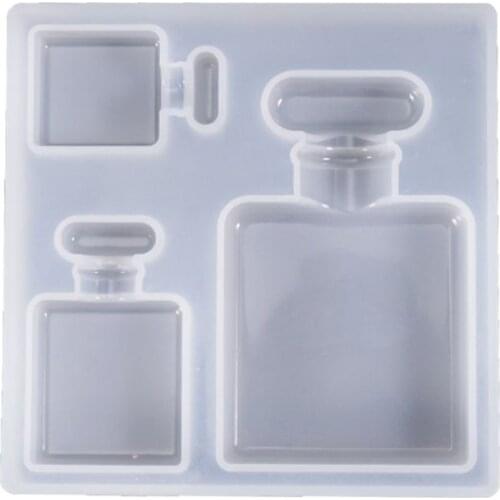 Perfume Bottle Gemstone Patch Mold DIY Crystal Epoxy Glue Crafts Decorations Pendant Making Silicone Molds