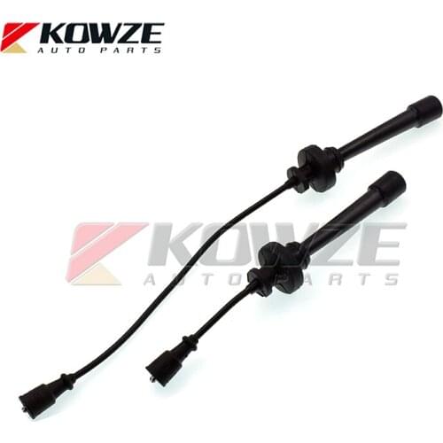 KOWZE 2pcs/set Spark Plug Cable Cord Set MD334043 fit for Mitsubishi Lancer Colt Fto Mirage Pajero IO Mini