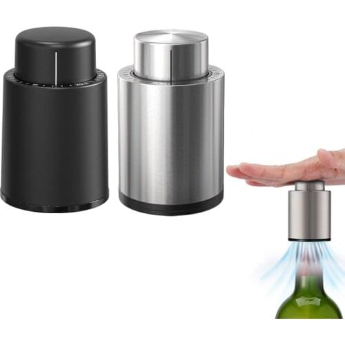 Creative Wine Stopper Champagne Wine Bottle Stopper Preservation Tool Vacuum Sealed Cork Wine Accessories Barware