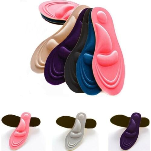 Massage Insoles Flat Feet Arch Support Memory Foam Men Insole Shoe Pad Moisture Wicking Anti-breakage Anti-odor