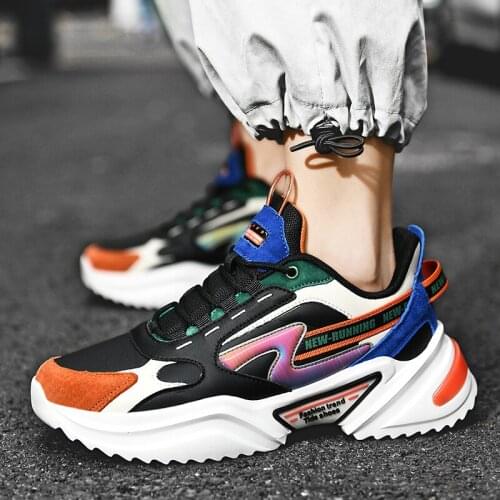 Fashion Men Ultralight Running Shoes Breathable chunky Sneaker Outdoor Wear-resistant Comfortable Sports Shoes Zapatillas Hombre