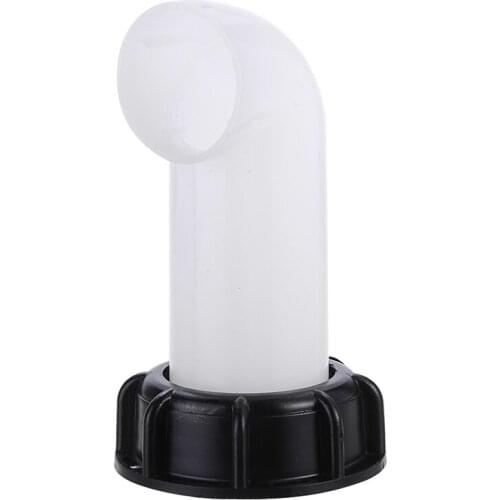 New Convenient Plastic IBC Tank Spout Outlet Tap Fitting Water Oil Fuel Pour Diesel Nozzle Drain Cover Extension Spout