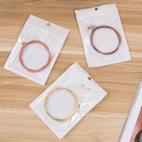 6Pcs/Set Classic Metal Guitar Strings Steel Wire Acoustic Folk Guitar Accessory N58B