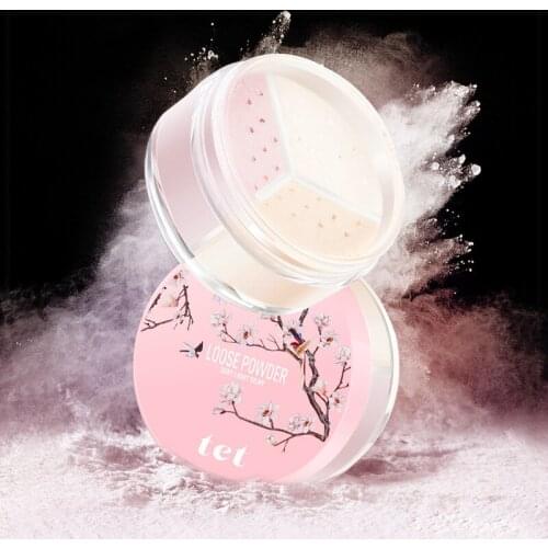 Focallure three-tone moisturizing brightening skin tone set-up powder loose powder concealed face long-lasting makeup