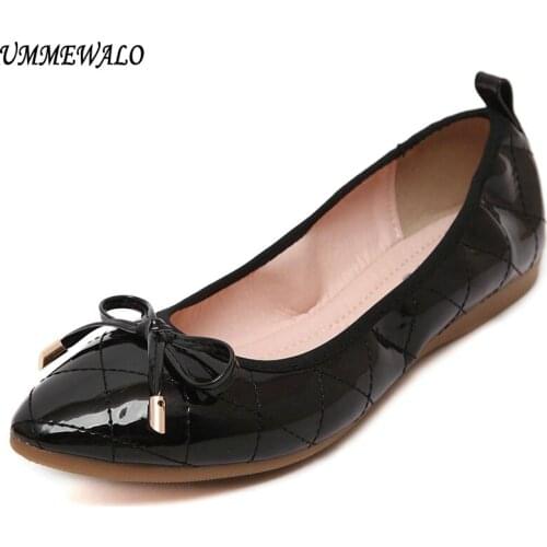 UMMEWALO Women's Ballet Flats With Heels
