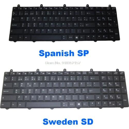 SP SD Backlit Keyboard For CLEVO P150SM P170EM V132150AK1 6-80-P2700-160-3 V132150AK3 6-80-P2700-161-3R 6-80-P2700-170-3R Sweden