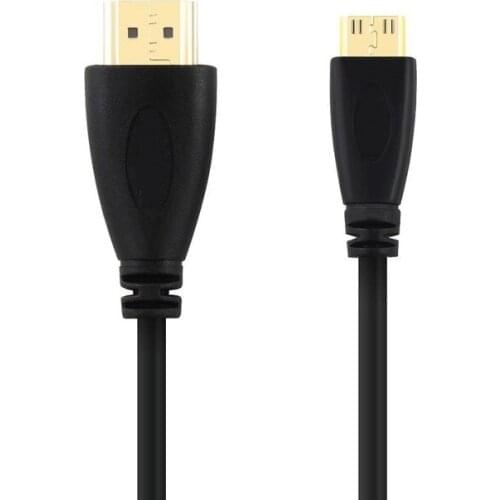 200pcs 1m 2m 3m High speed Gold Plated HDMI TO MINI HDMI Plug Male-Male HDMI Cable 1.4 Version 1080p 3D for TABLETS