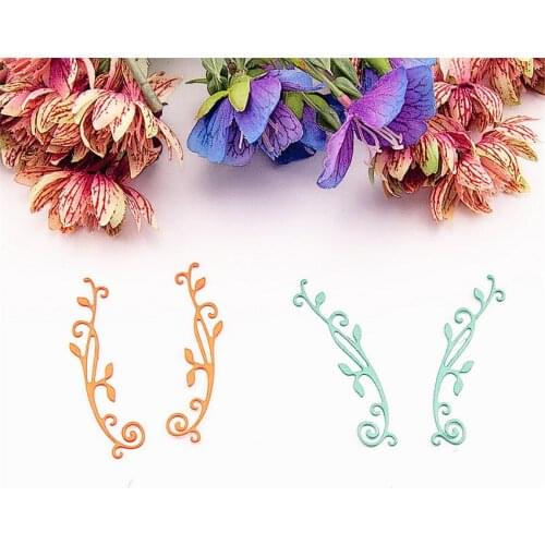 6.1x2cmx2 Small flower vine Cutting dies metal crafts paper die-cutting /DIY embossing Easter and New Year Scrapbooking