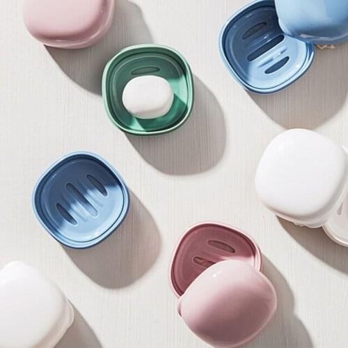 Soap Container Plastic Portable Cases Travel Hiking Solid Holder Eco-friendly Soap Dish Soap Box Bathroom Products Easy To Carry