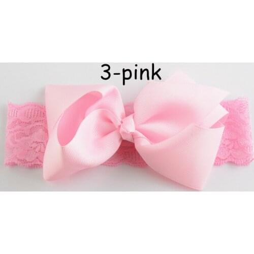 20 pcs/lot High Quality big hair bow Lace headband