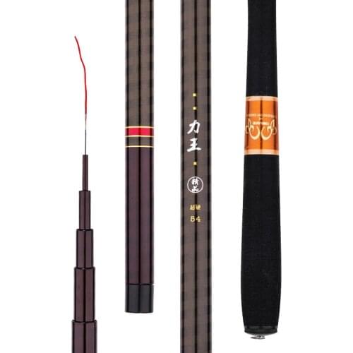 3.6m 4.5M 5.4m 6.3m 7.2m Hand Rod Super Hard Taiwan Fishing Olta Vara De Pesca High Carbon Fiber Carp Fish Canne for Black Pit