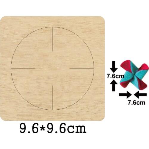 3D Windmill Flower Cutting Wood Dies 2020 New Fake Flower Making Craft Wooden Die Fit Common Die Cutting Machines on the Market