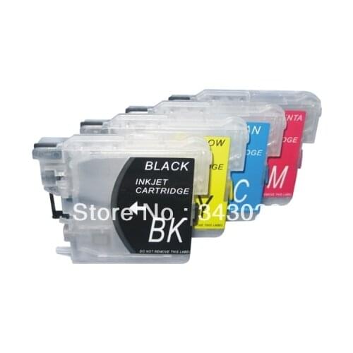 Free shipping LC11,LC16,LC110,LC61,LC65,LC67,LC980,LC990,LC1100 Refillable ink Cartridge for Brothe MFC-5490CN, MFC-5890CN
