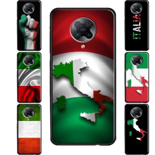 Italy Flag Case For POCO M3 Pro F3 F2 X3 Coque For Xiaomi Mi Note 10 Lite Mi 11 Ultra 9T 10T Pro A3
