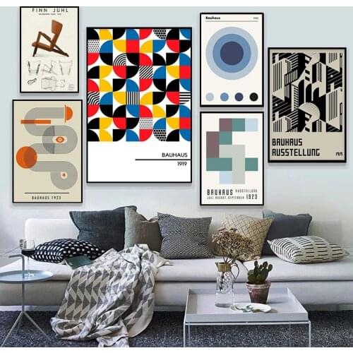 Black and White Modernism Minimalist Art Canvas Paintings Famous Vintage Design Poster and Print Wall Art Picture for Home Decor