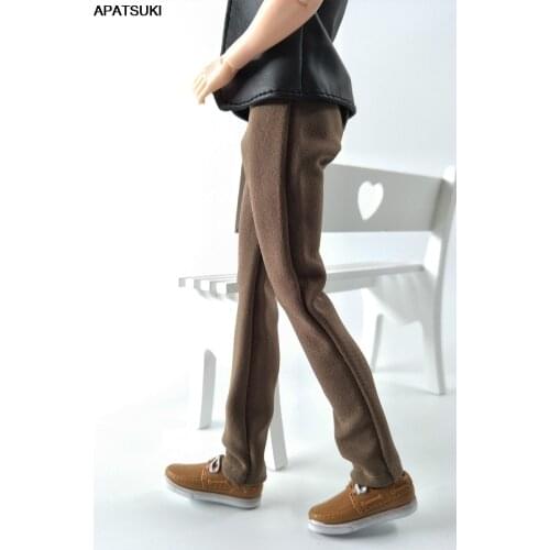 Kahki 1/6 Doll Clothes Handmade Pants For Ken Doll Trousers For Barbies Boyfriend Ken Prince Male Boy Doll Casual Wear