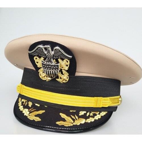 Man Military Eagle Emblem US Marine Army Hat United States Navy Marine Corps American Naval Officer Hats