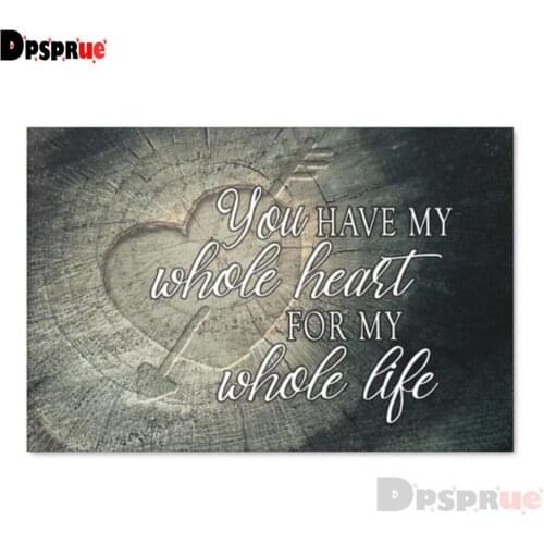 Dpsprue Full Square/Round Drill 5D DIY Diamond Painting "Text" Diamond Embroidery Cross Stitch 3D Decor Gift DF132