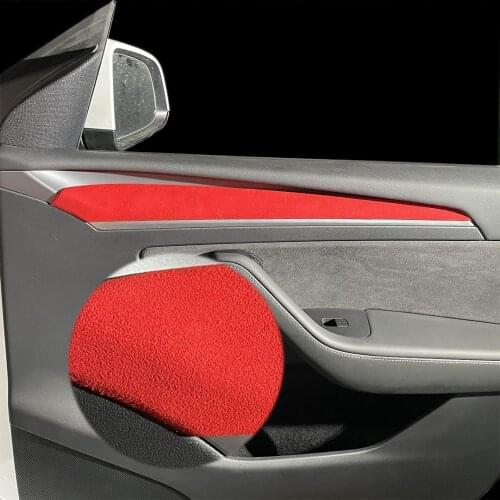 Turn fur for 2021 Tesla model 3 Door decoration Patch Protective Decoration Cover accessories model y 2021