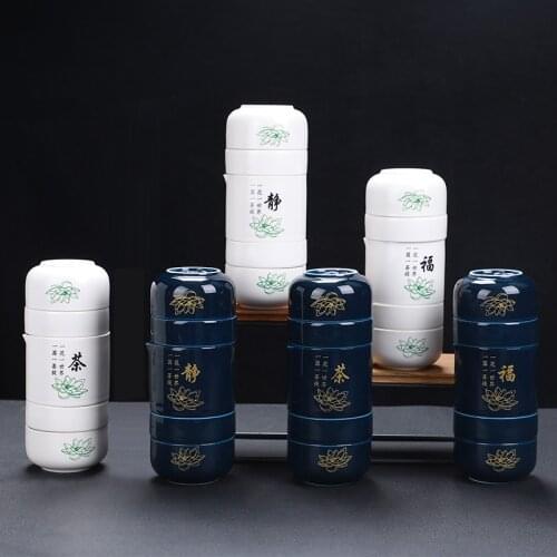 Japanese style simple teapot tea cup separation tea cup home office travel portable filter ceramic tea cups