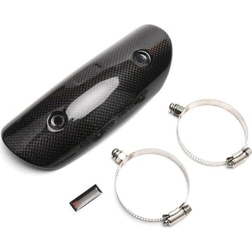 Carbon Fiber Heat Shields for Motorcycle Exhaust Pipe Anti-scalding Guards Link Pipe Cover Motor Protector Shell