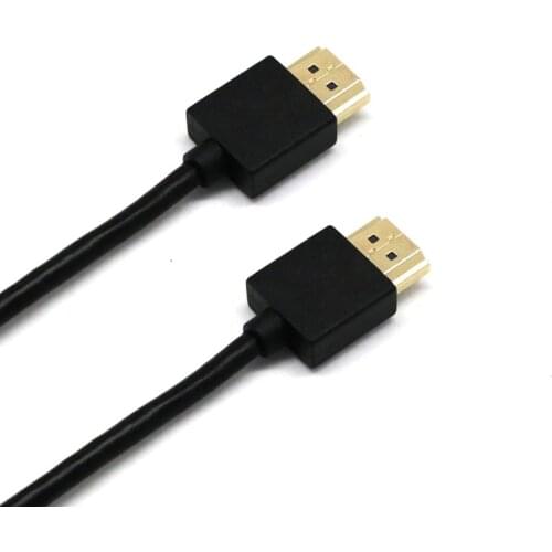 Slim Thin High Speed HDMI-compatible Cable For Bluray DVD PS3 HDTV XBOX LCD HD TV PC 1080P 0.5m 1m 3m HDMI-compatible